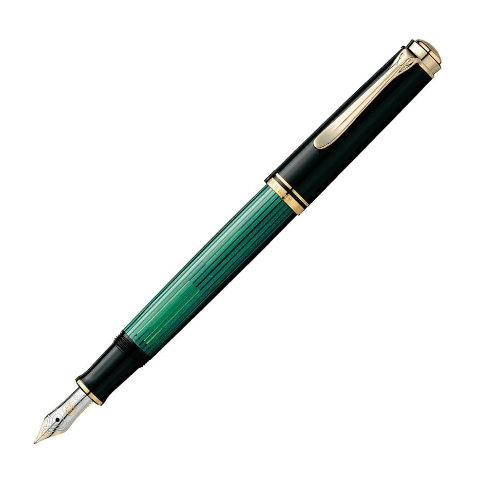 ペリカン PELIKAN スーベレーン 万年筆 M400 グリーン 緑縞 JAN:4012700985798
