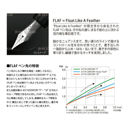 PLATINUM #3776 センチュリー・トラヴィア 万年筆 特別パッケージ PFL-600