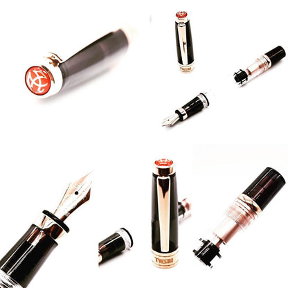 TWSBI ツイスビー 万年筆 ダイヤモンド580 スモーク ローズゴールドTW100736/TW100737/TW100738/TW100739/TW100740 JAN:4711467445643